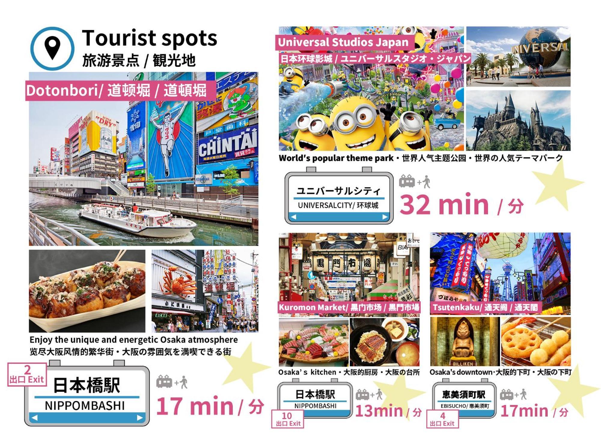 Bijou Suites Classic Osaka Ngoại thất bức ảnh